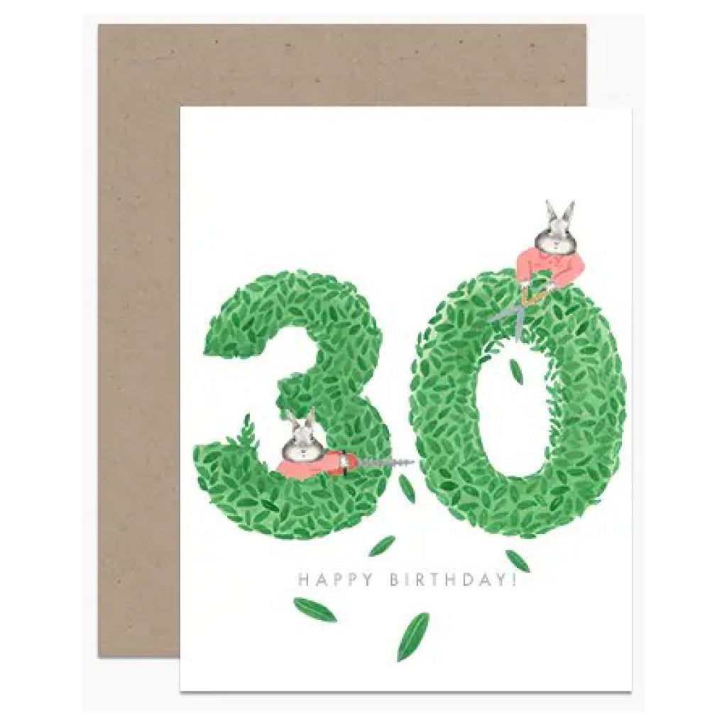 Birthday Topiary Age 30 Card