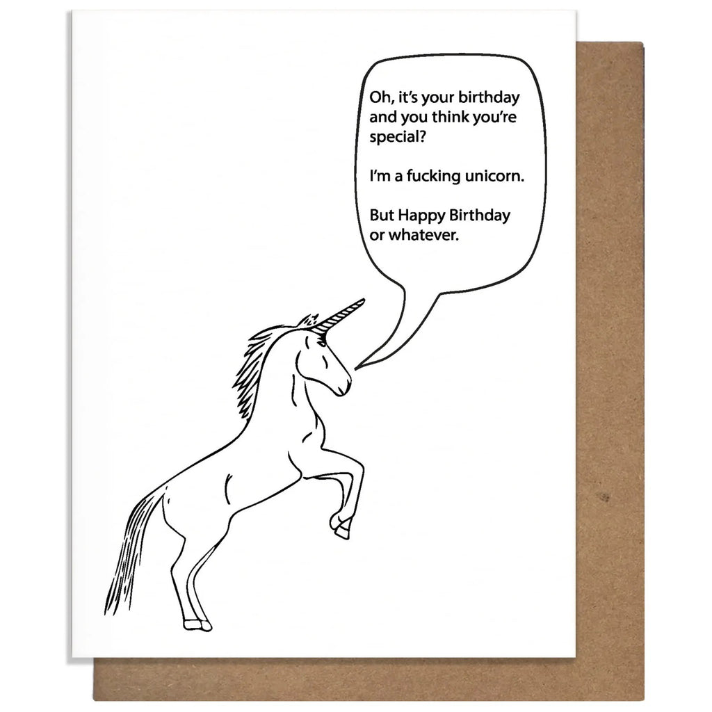 Birthday Unicorn Card.