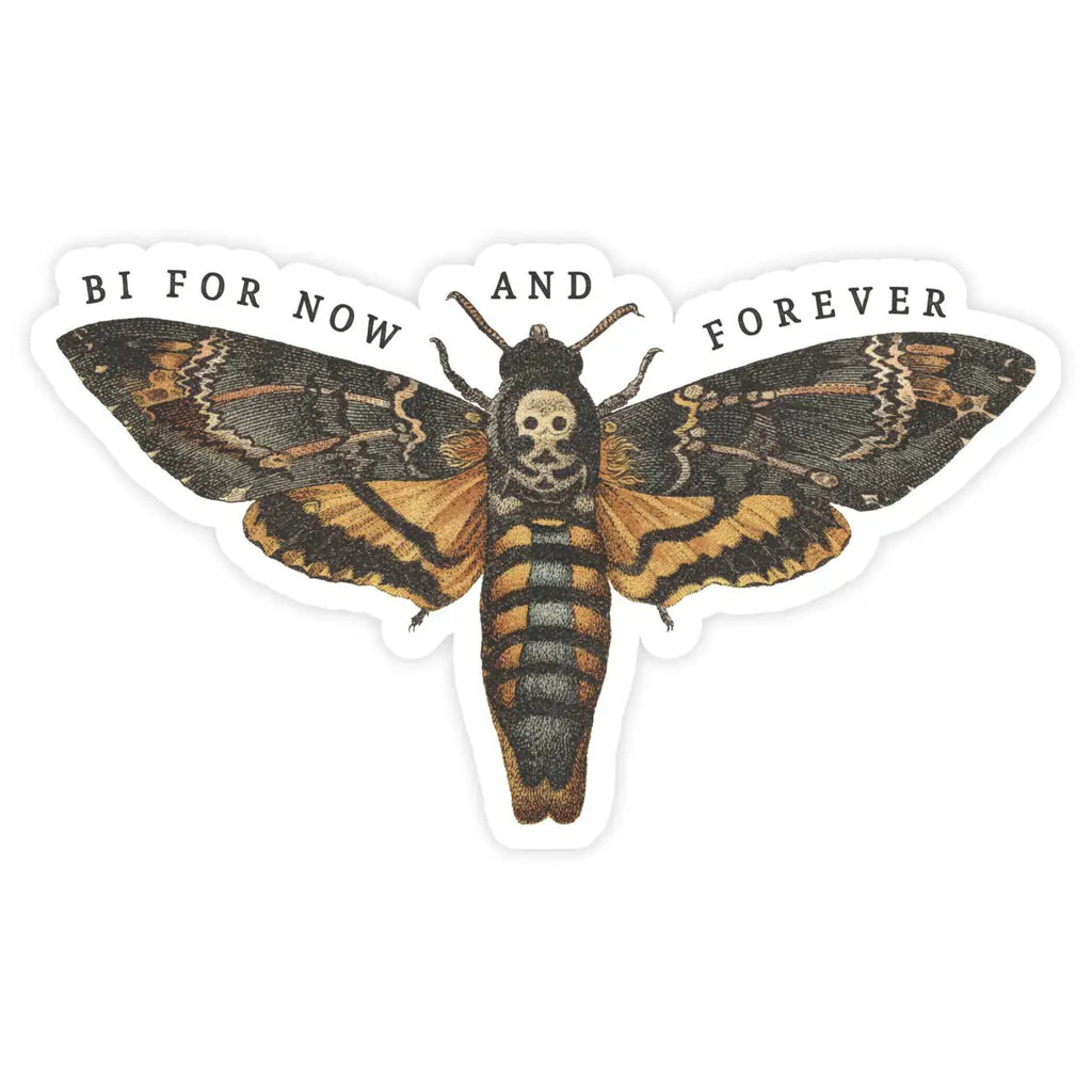Bisexual Moth Sticker.