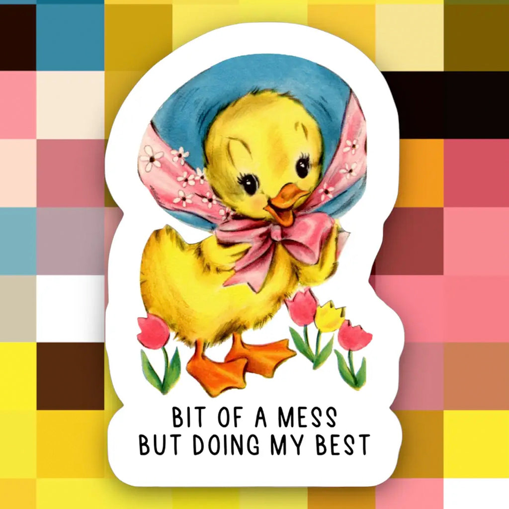 Bit of a Mess But Doing My Best Sticker | Ace the Pitmatian Co – Outer ...