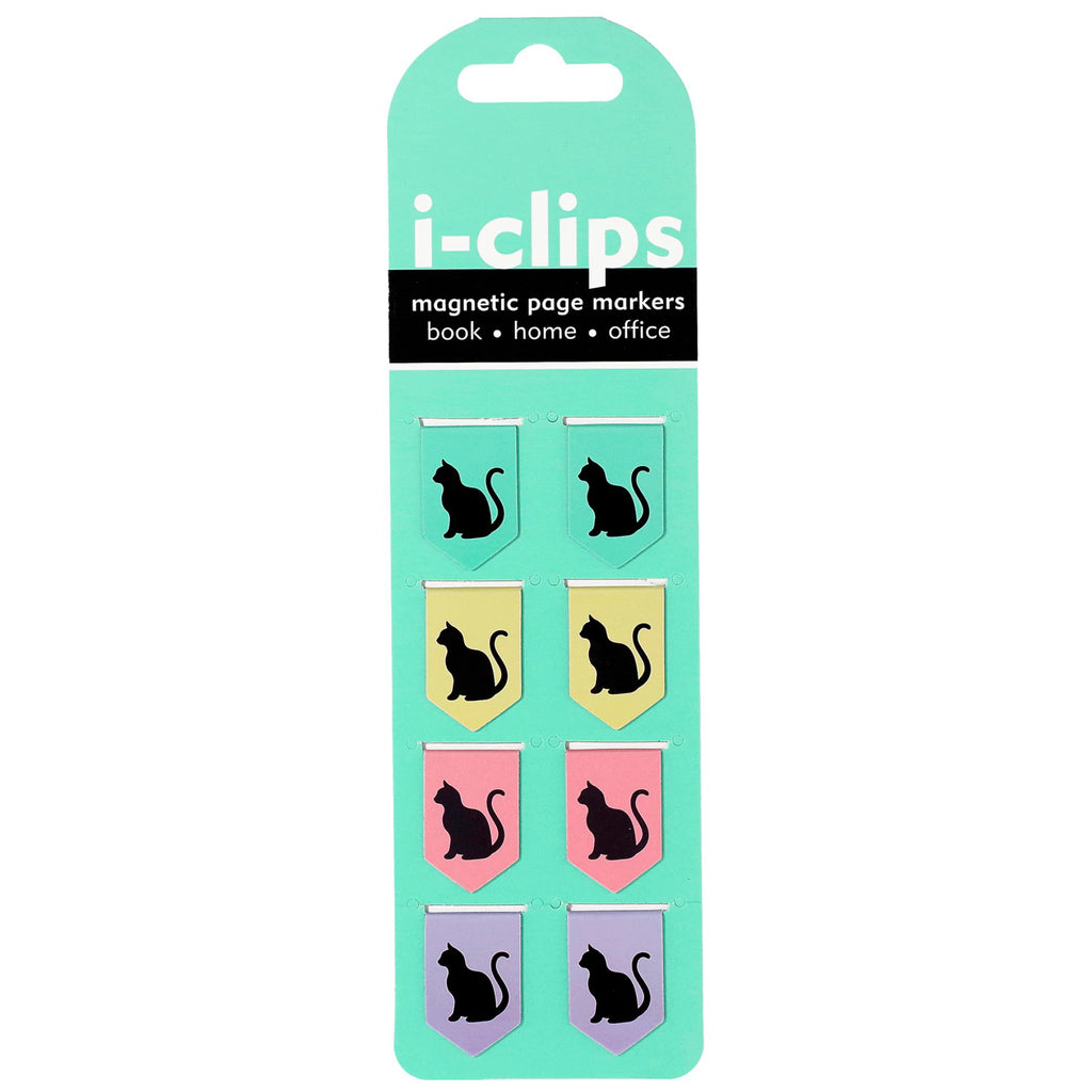 Black Cats I-Clips Magnetic Bookmark.
