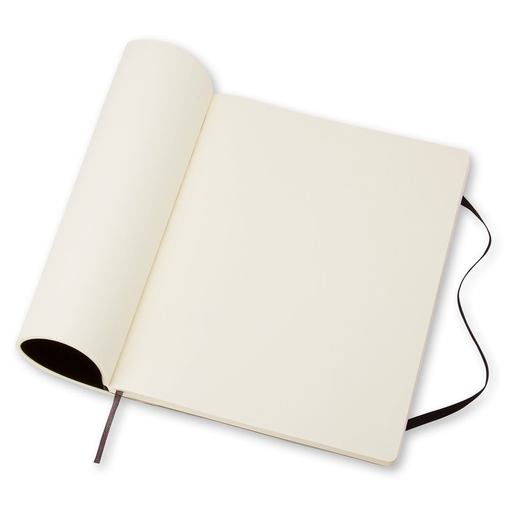 Black Plain Extra Large Soft Cover Classic Notebook Pages