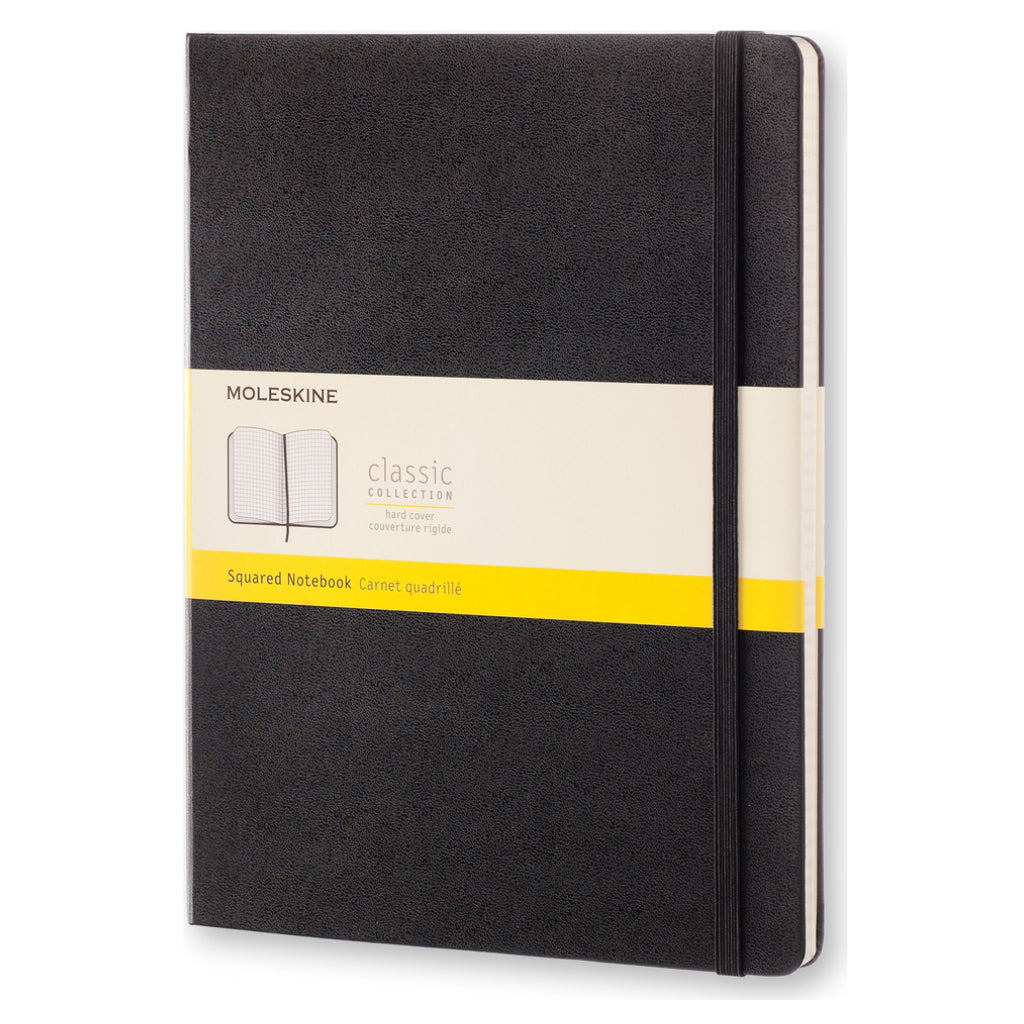 Black Squared Extra Large Hard Cover Classic Notebook
