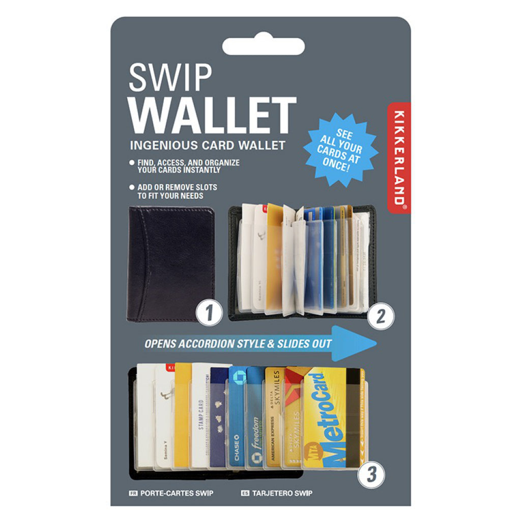 Black Swip Wallet Packaging