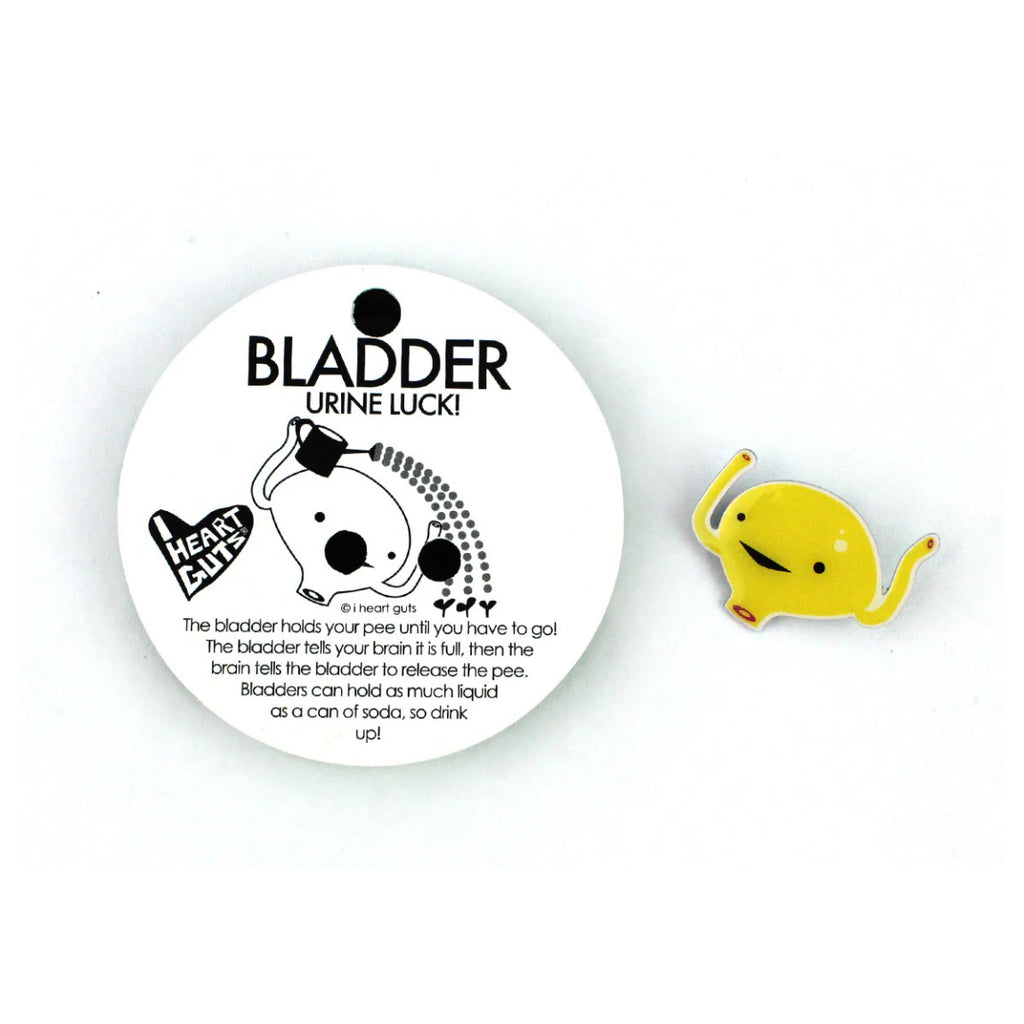 Bladder Lapel Pin packaging.