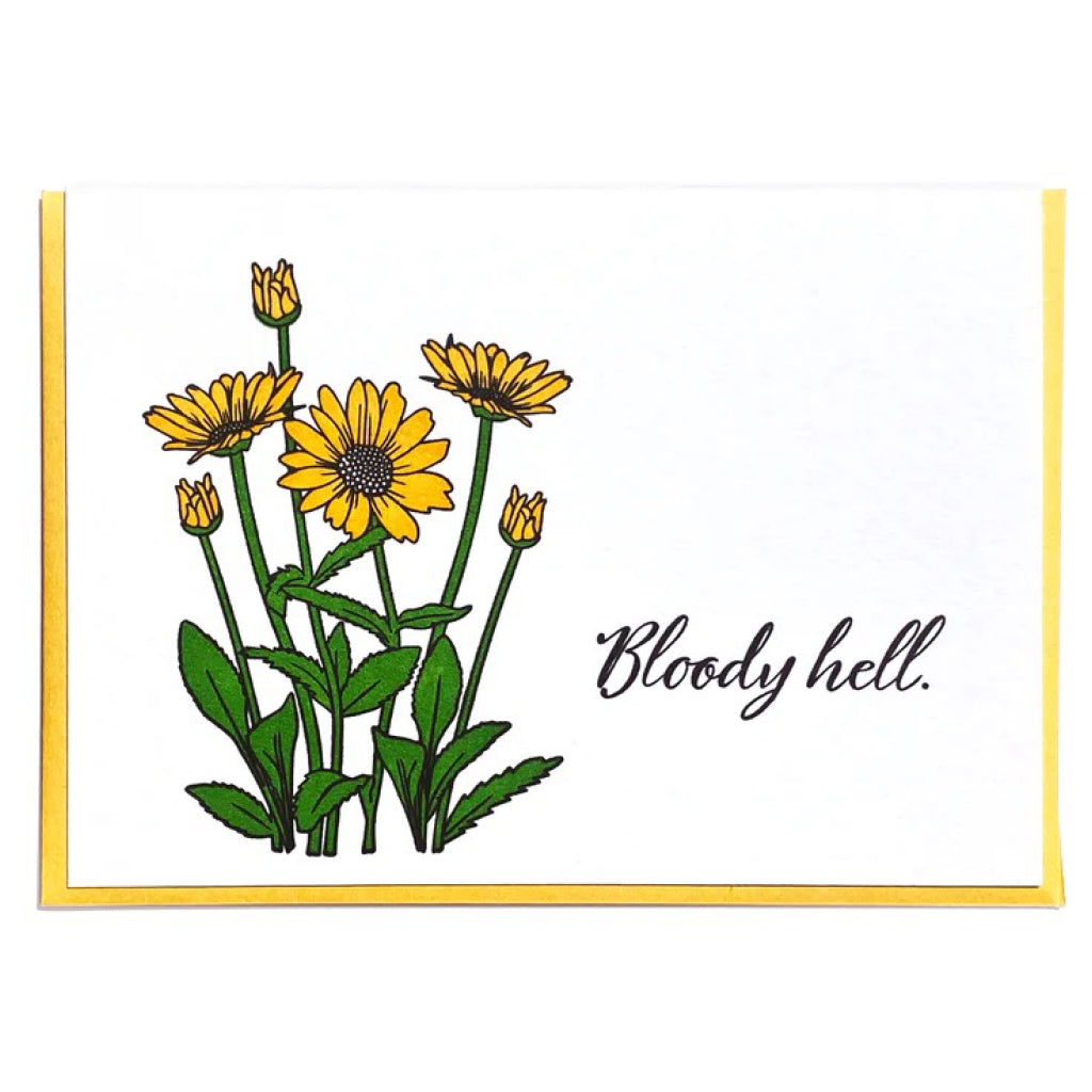 Bloody Hell Flower Card.
