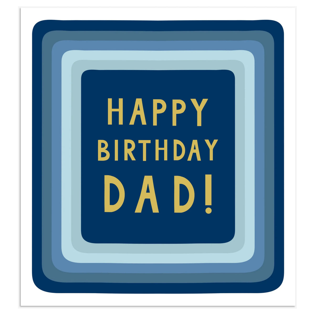 Blue Happy Birthday Dad Card | Think Of Me – Outer Layer