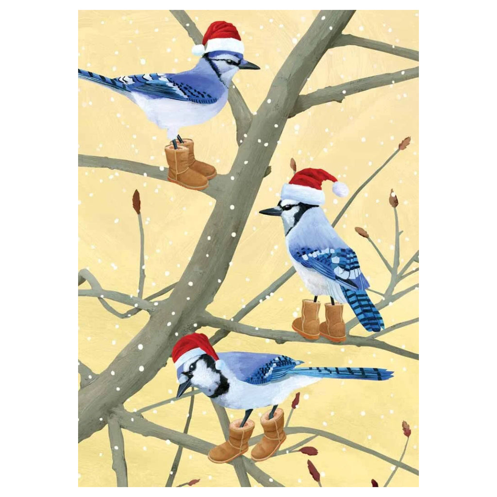 Blue Jays In Boots Boxed Holiday Cards