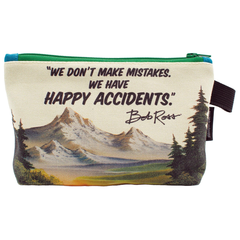 Bob Ross Zipper Bag back view.