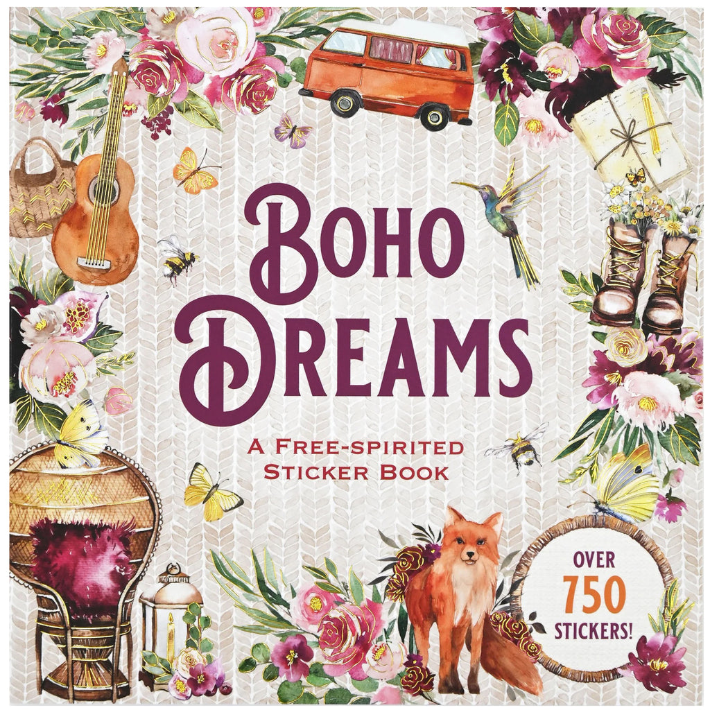 Boho Dreams Sticker Book.