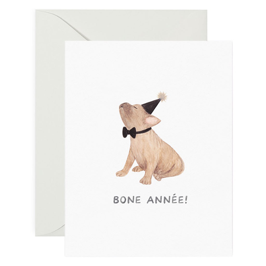 Bone Anne Puppy New Years Card