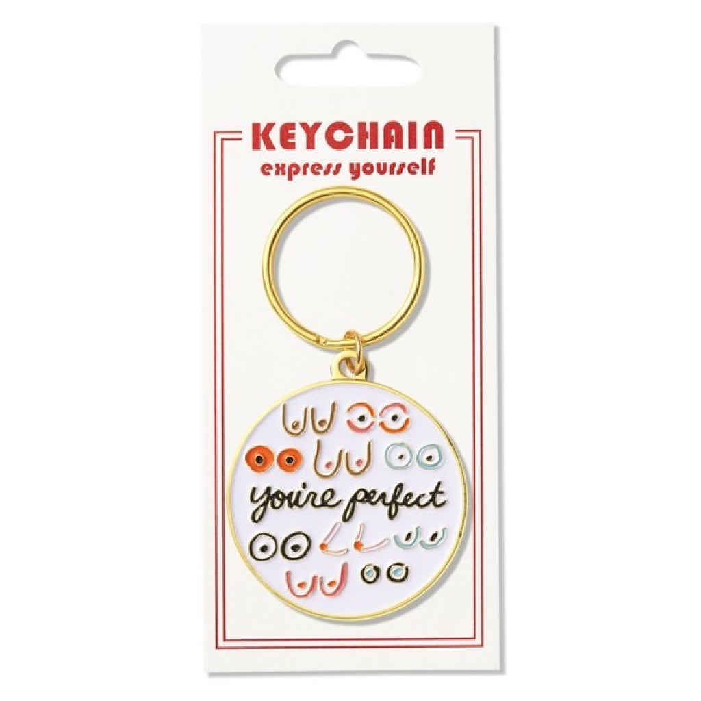 Boobs Youre Perfect Keychain Packaging