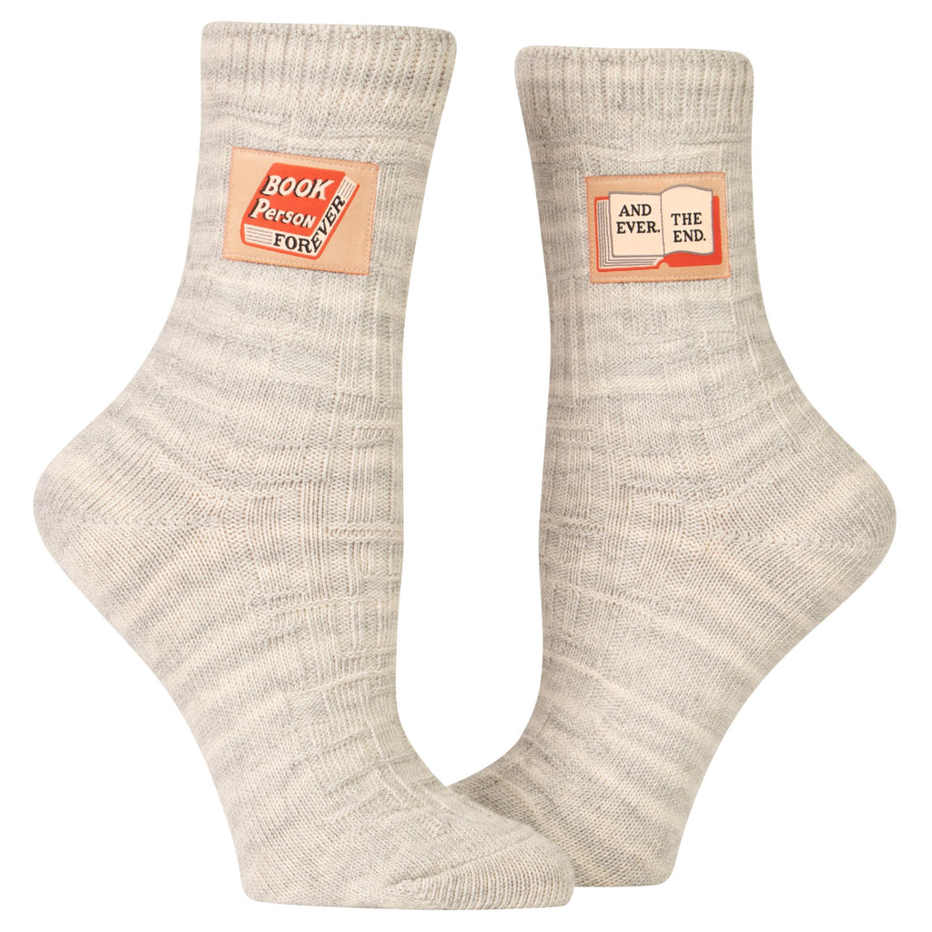 Book Person Forever Tag Socks Small