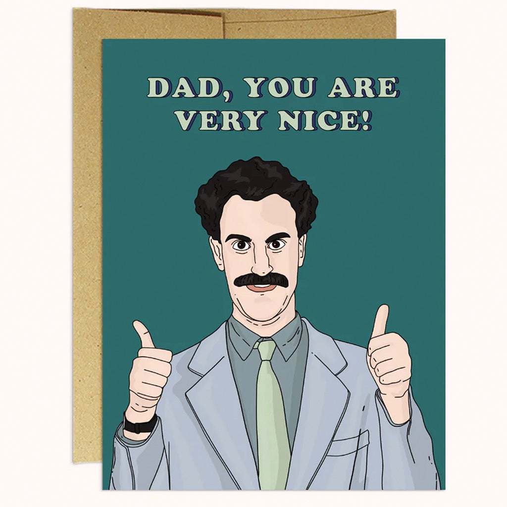 Borat Very Nice! Dad Card .