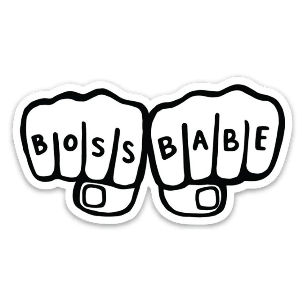 Boss Babe Knuckles Sticker