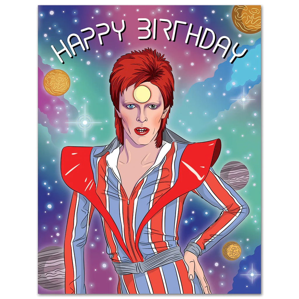 Bowie You Are a Star Birthday Card.