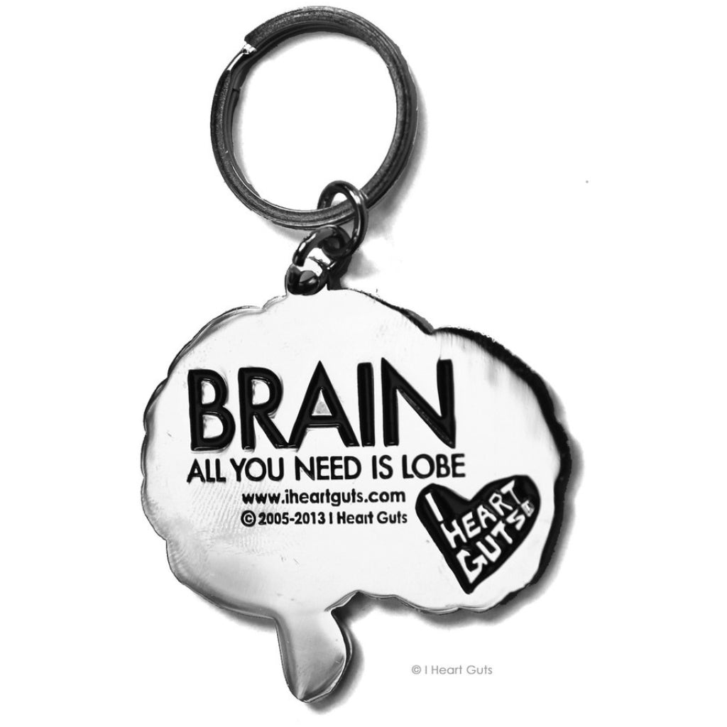 Brain Key Chain back