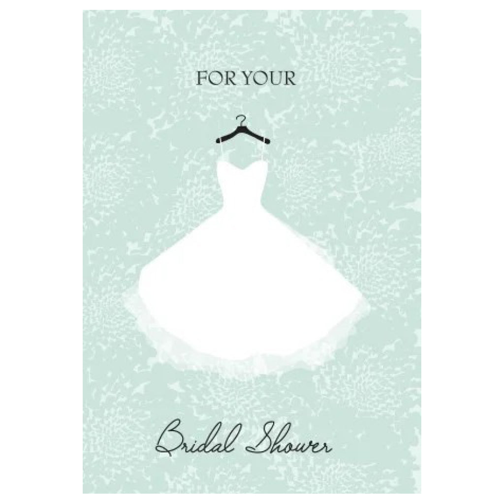 Bridal Shower Wedding Dress Card