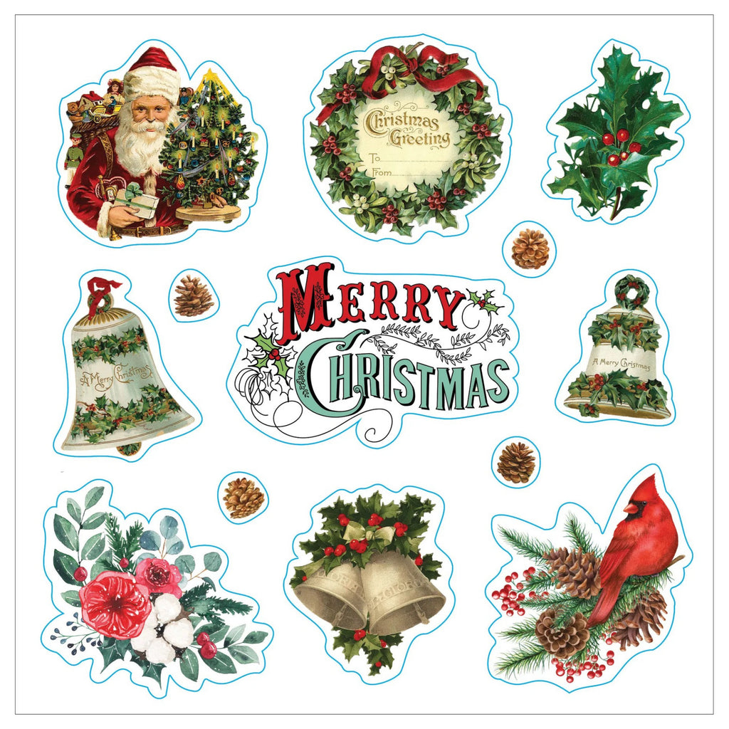 Bright  Merry Christmas Sticker Book Stickers Sample Page 1