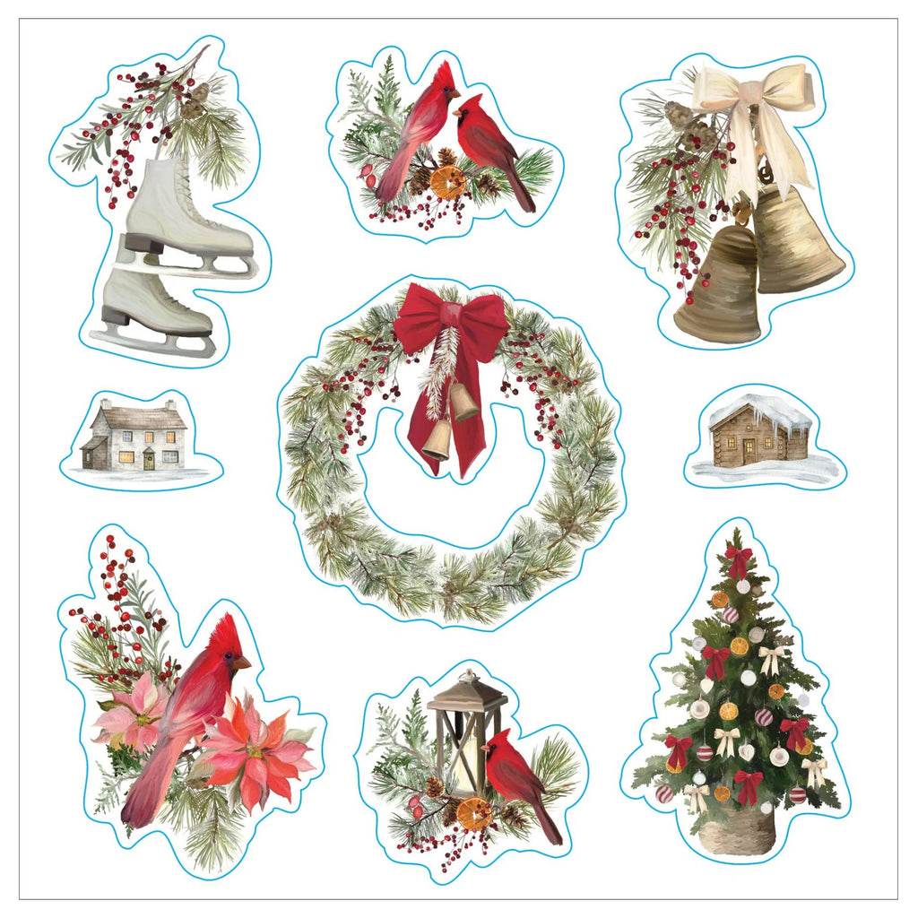 Bright  Merry Christmas Sticker Book Stickers Sample Page 2