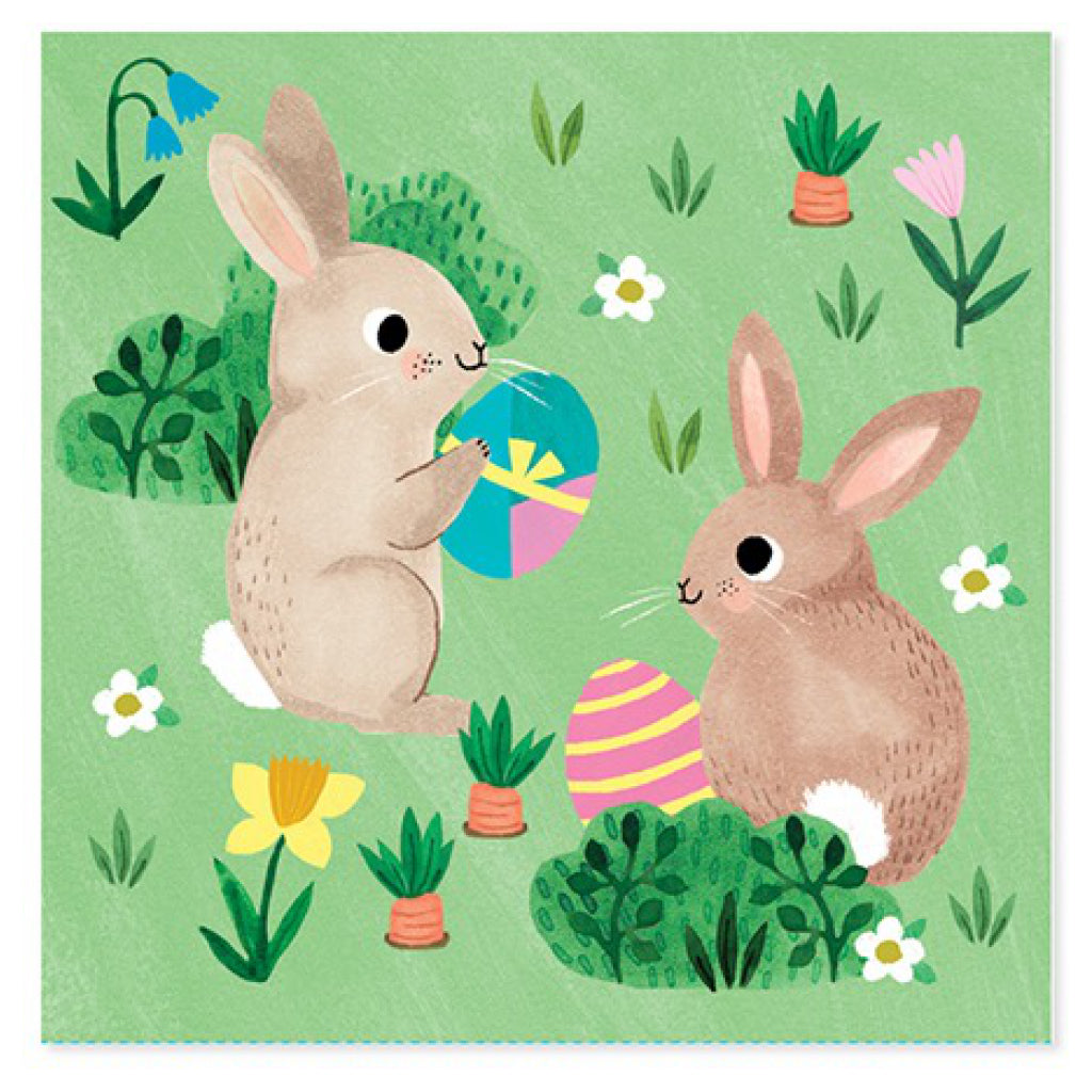 Bunnies Everywhere Easter Pop-Up Card Front