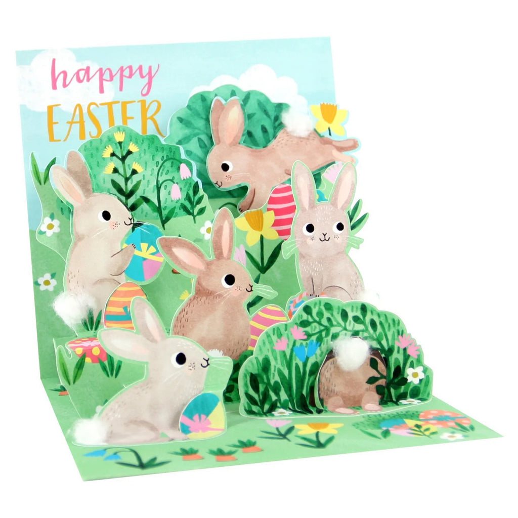 Bunnies Everywhere Easter Pop-Up Card