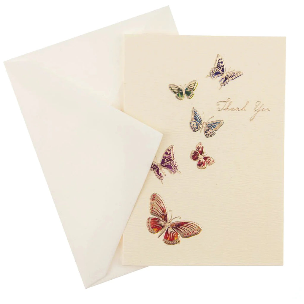 Butterflies Thank You Petite Card and Envelope.