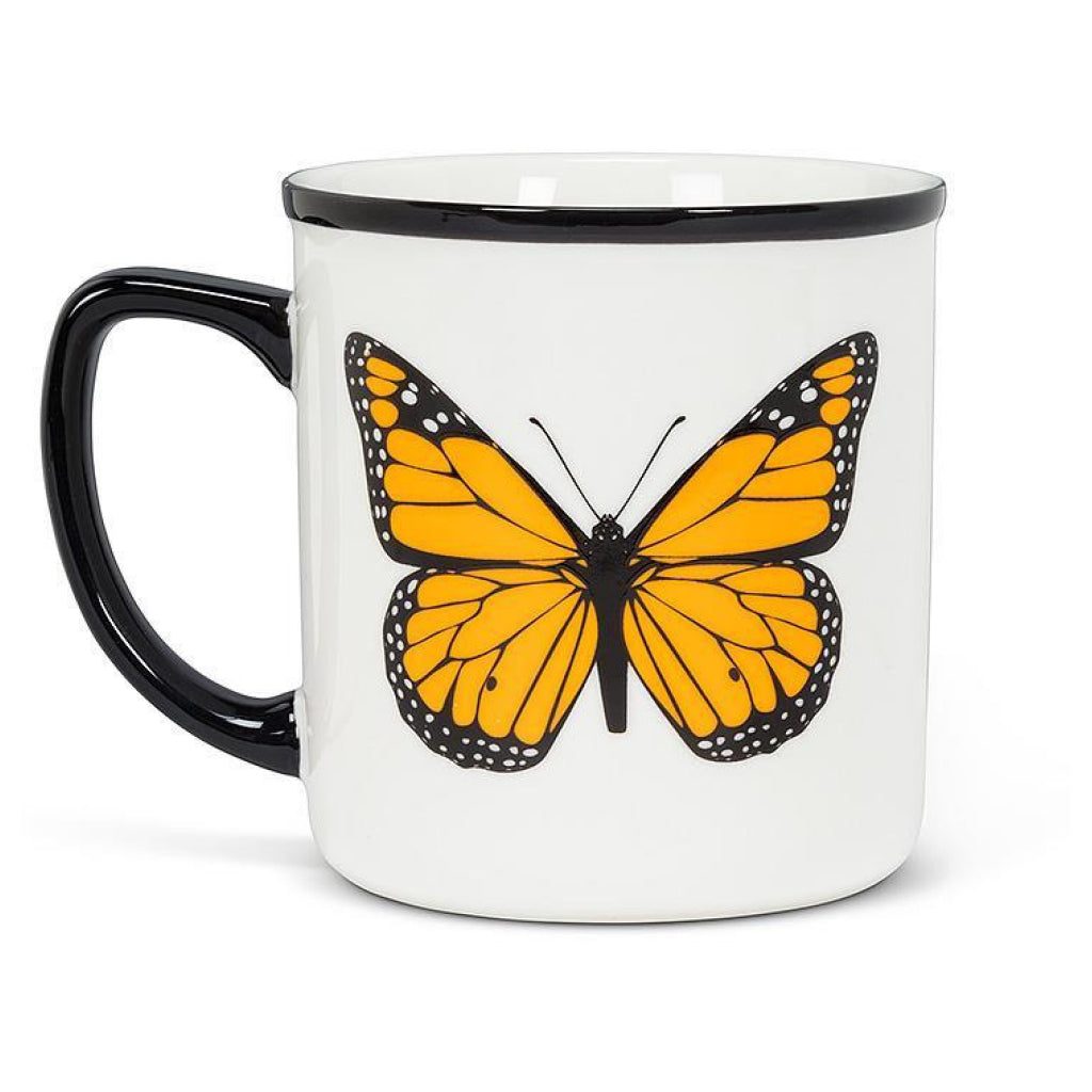 Butterfly Rimmed Mug back.