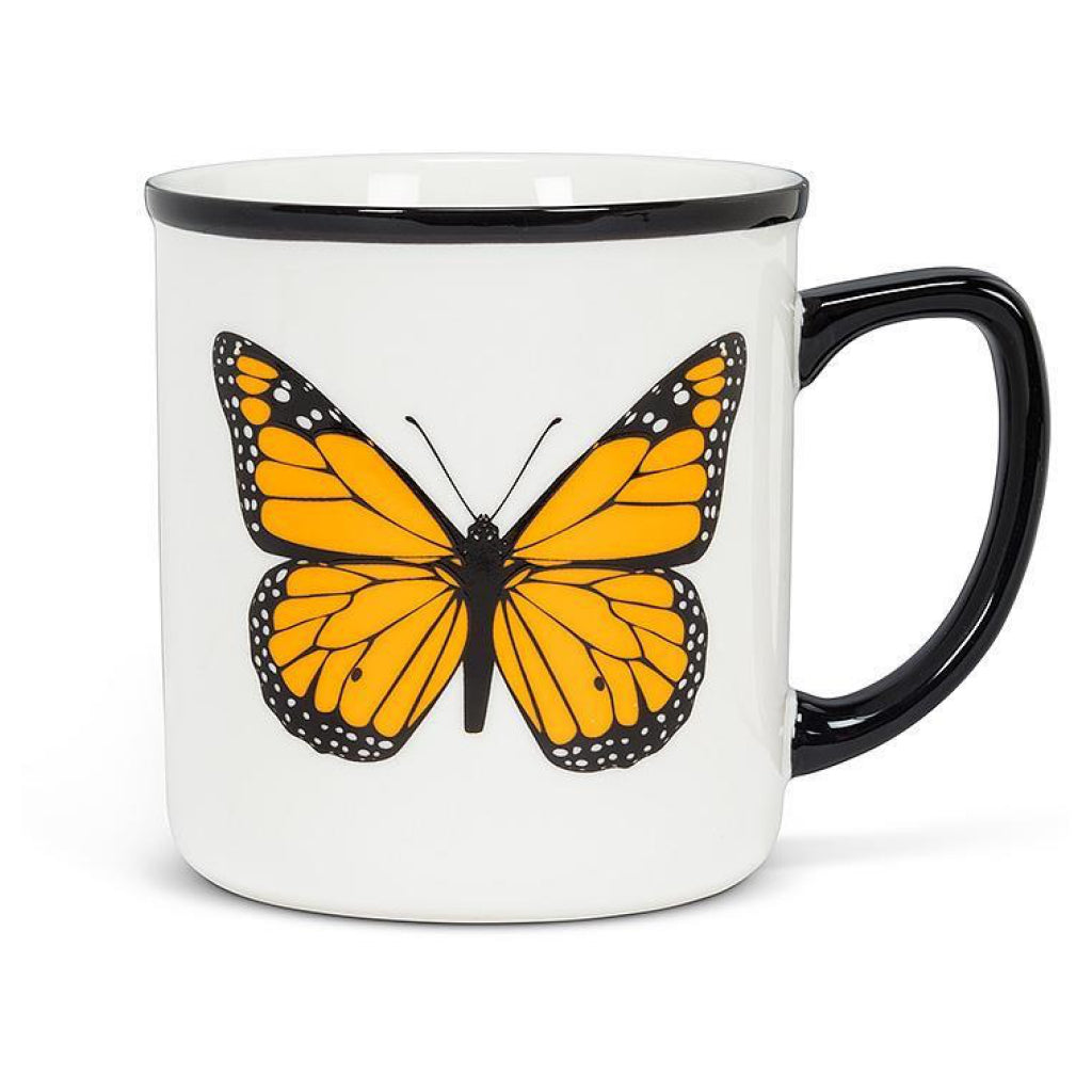 Butterfly Rimmed Mug.