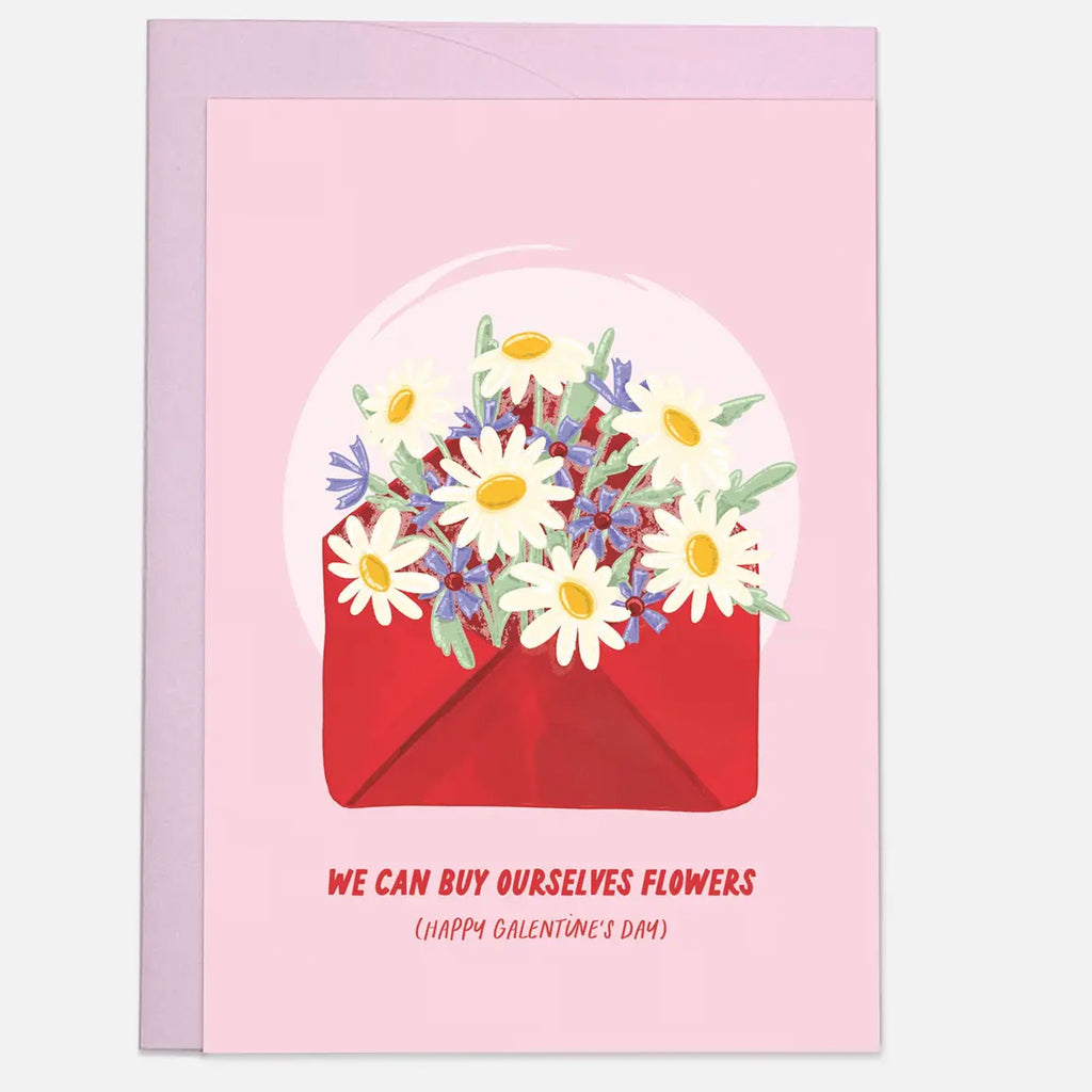 Buy Flowers Galentine's Card envelope.