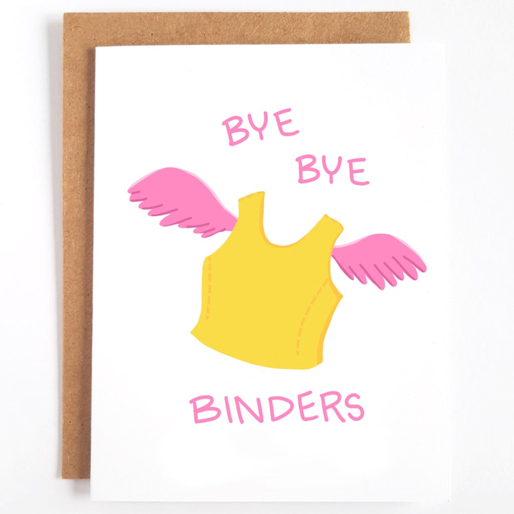 Bye Bye Binders Card
