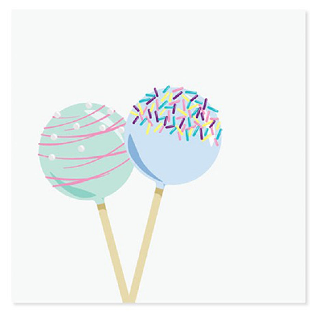 Cake Pops Pop Up Birthday Card Front