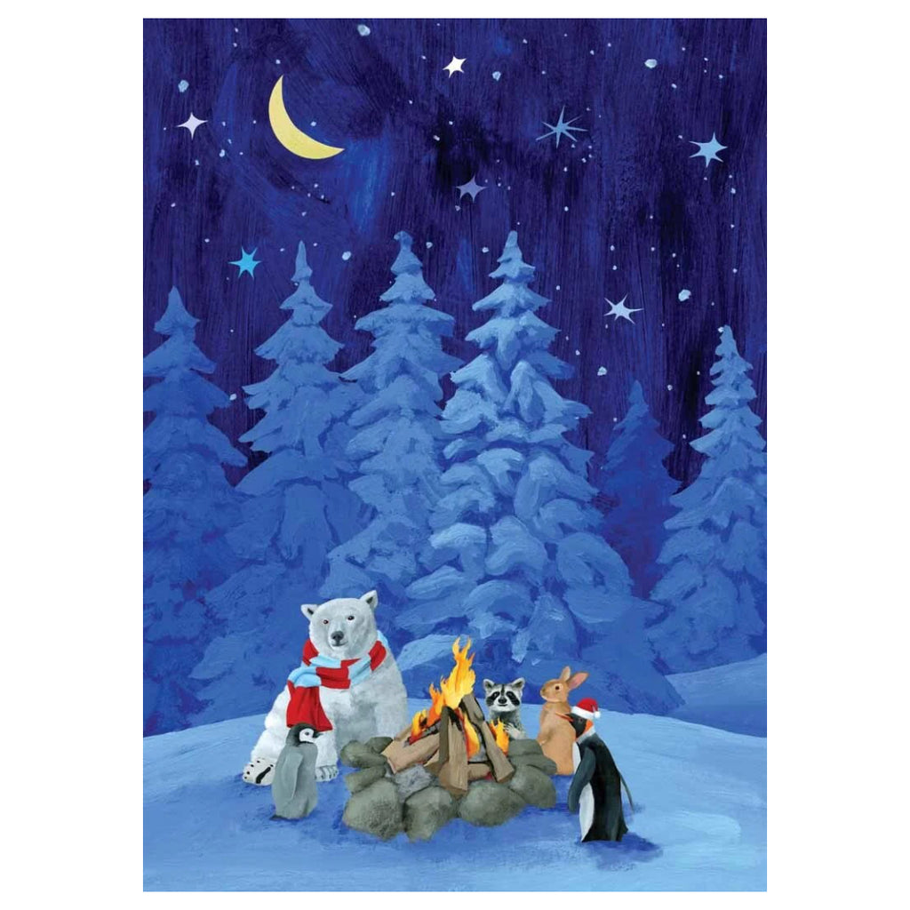 Campfire Critters Holiday Card