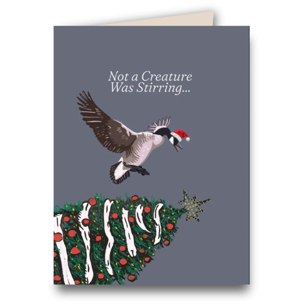 Canada Goose Stirring Creature Christmas Card.