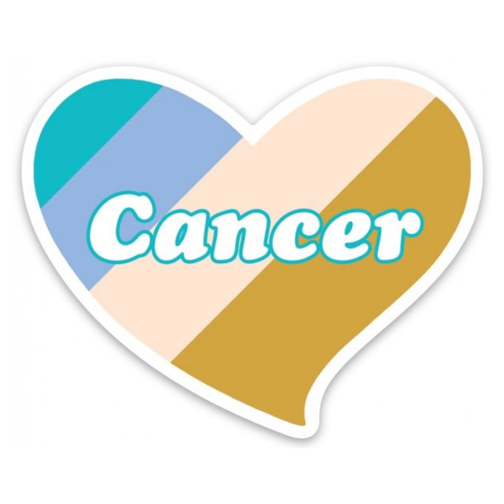 Cancer Heart Sticker