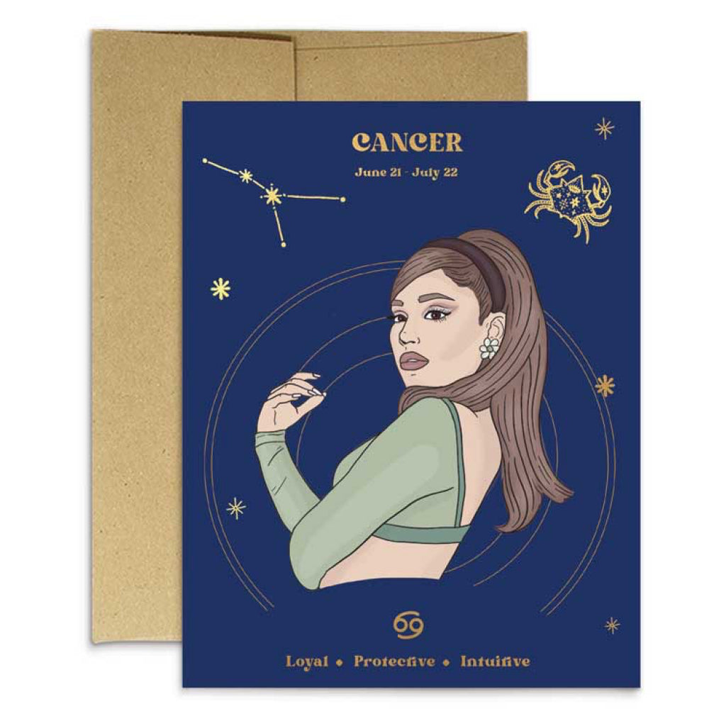 Cancer Star Sign Pop Culture Zodiac Card