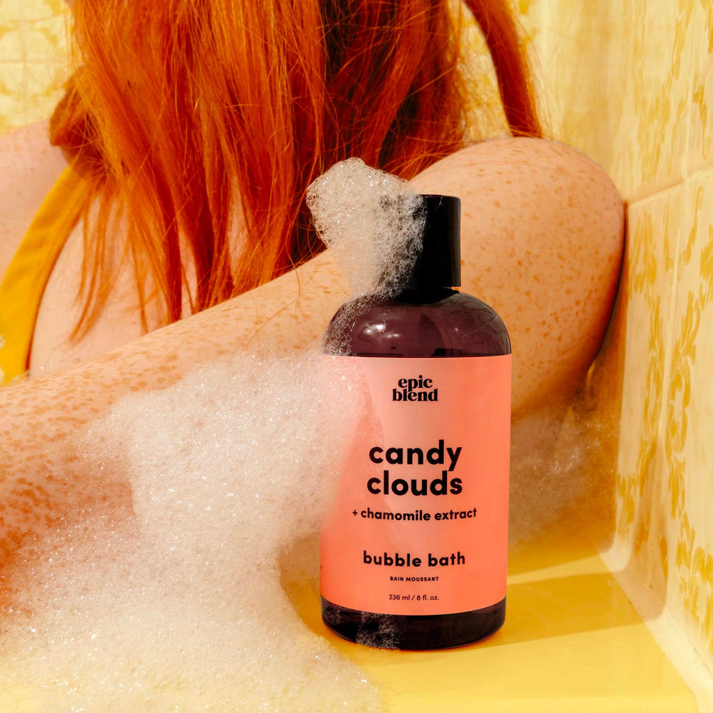 Candy Clouds Bubble Bath lifestyle.