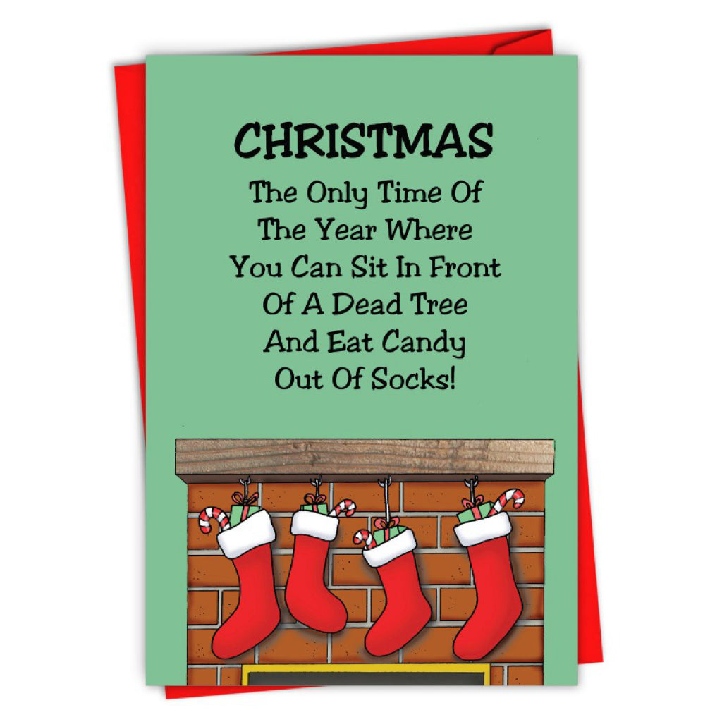 Candy Out of Socks Card