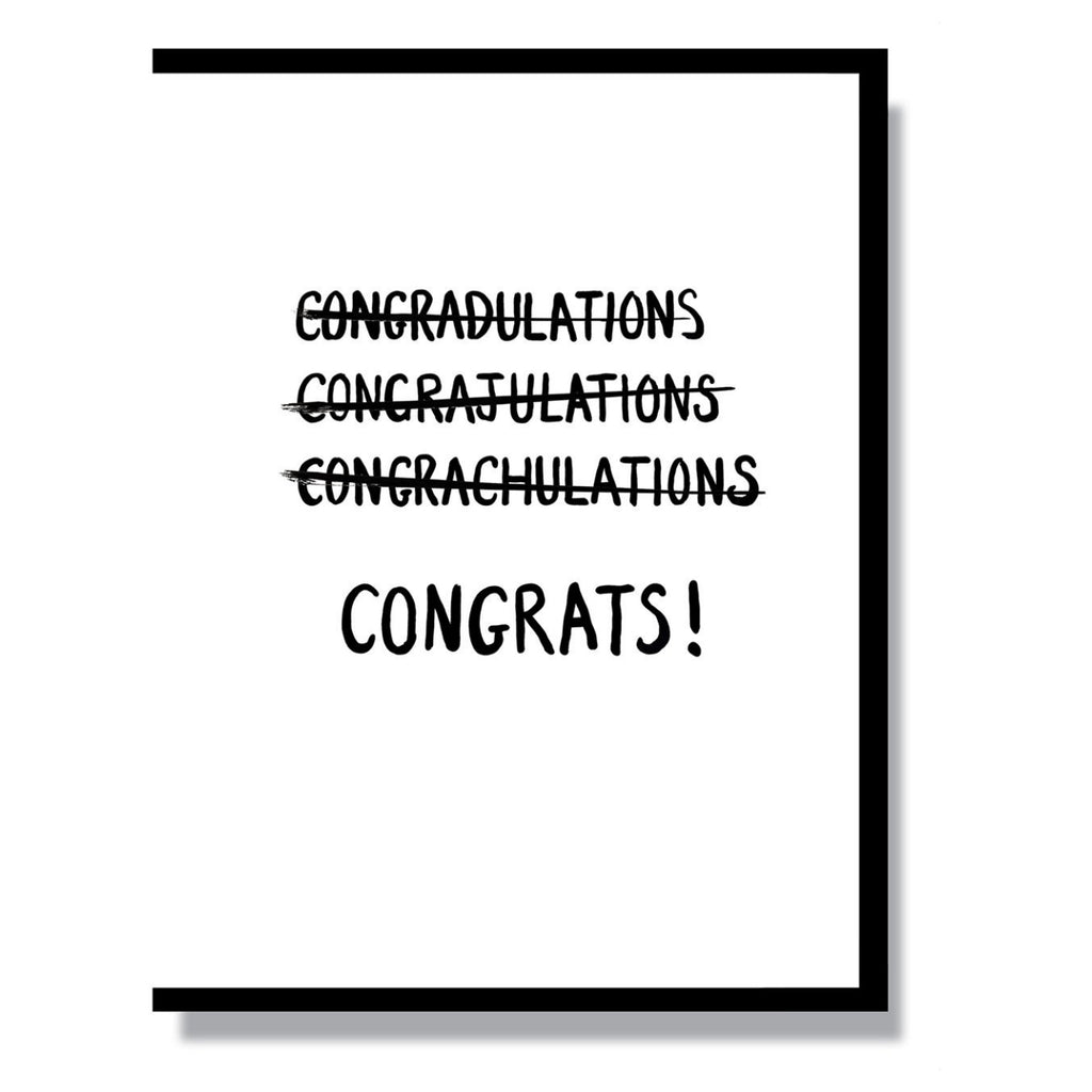 Cant Spell Congratulations Card
