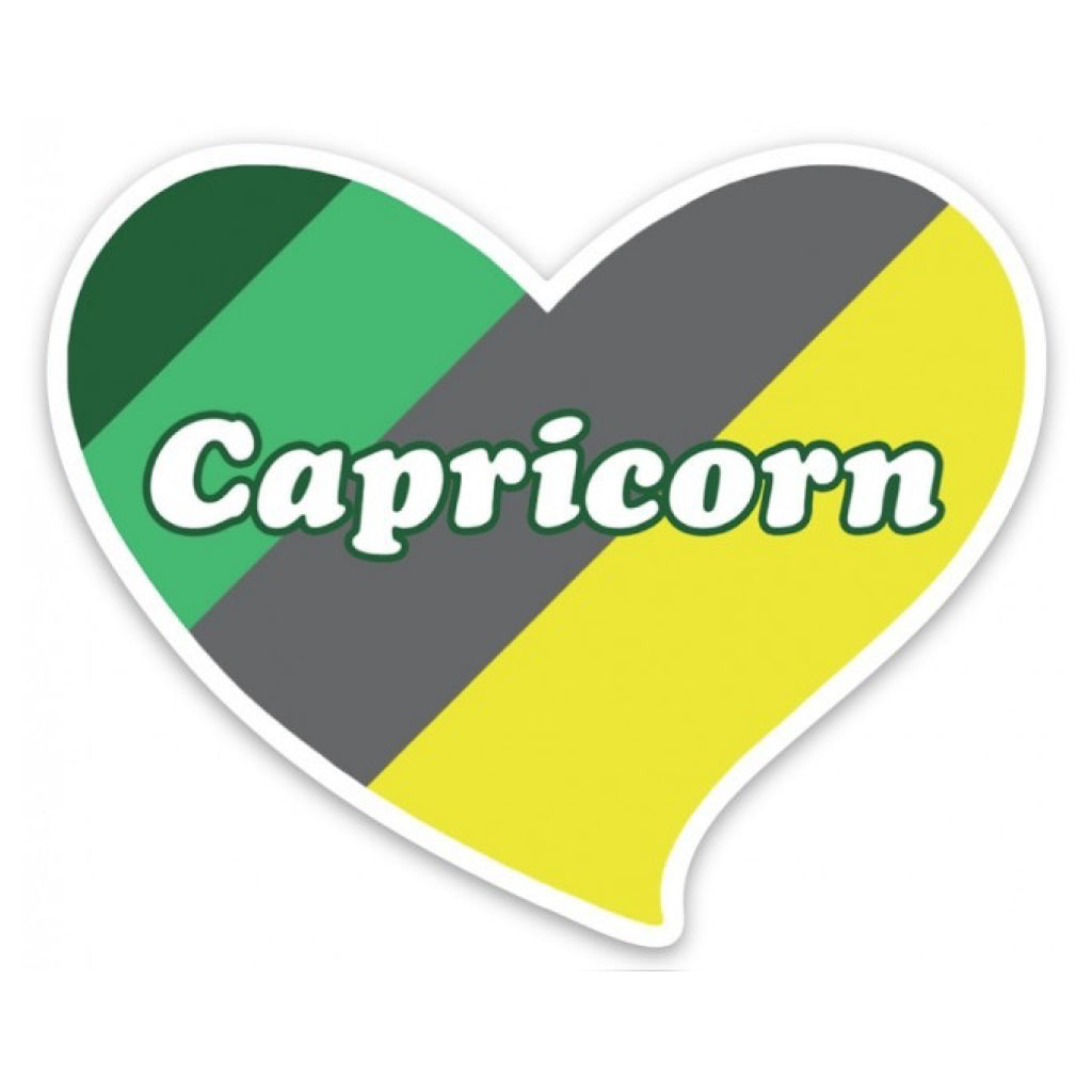 Capricorn Heart Sticker