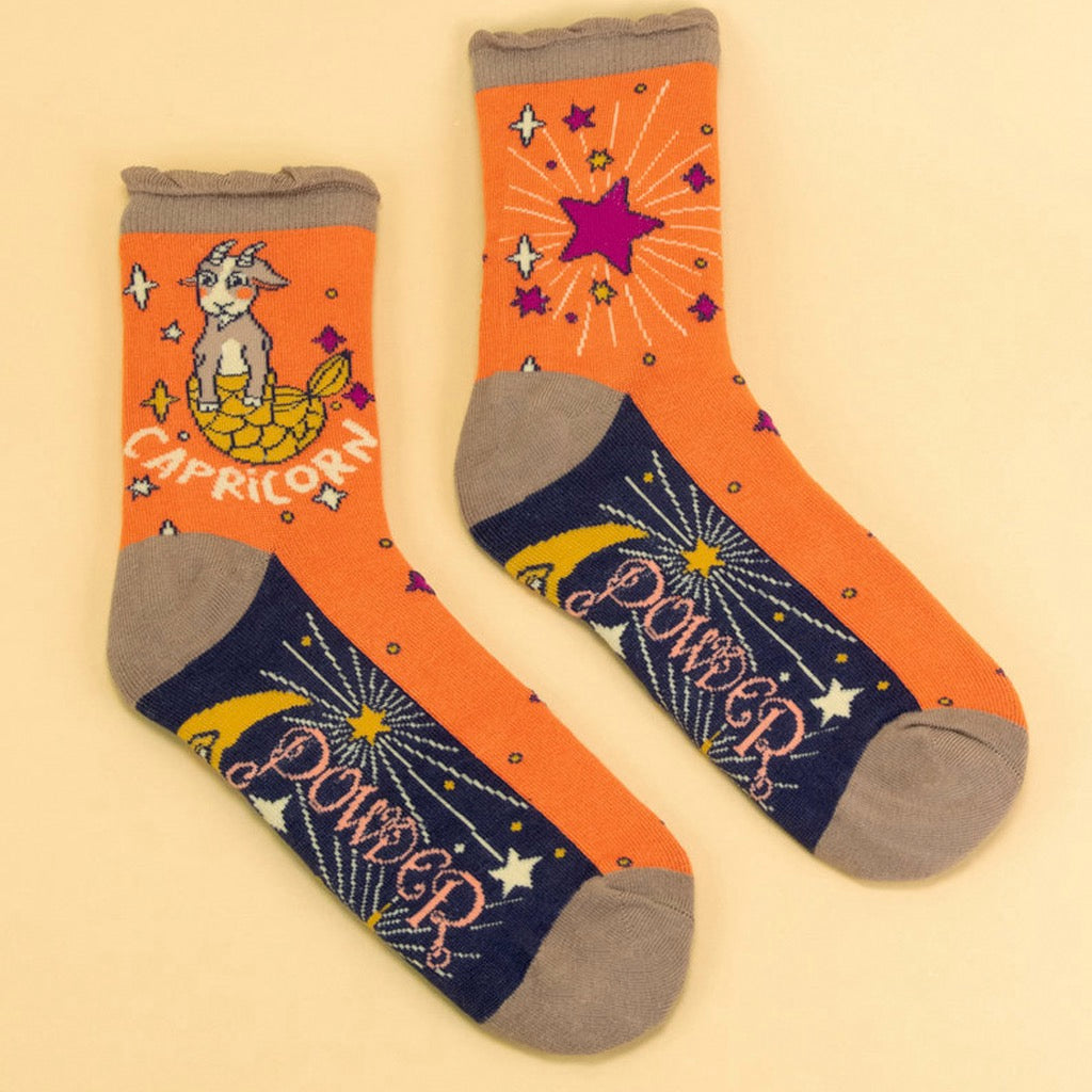 Capricorn Zodiac Socks.