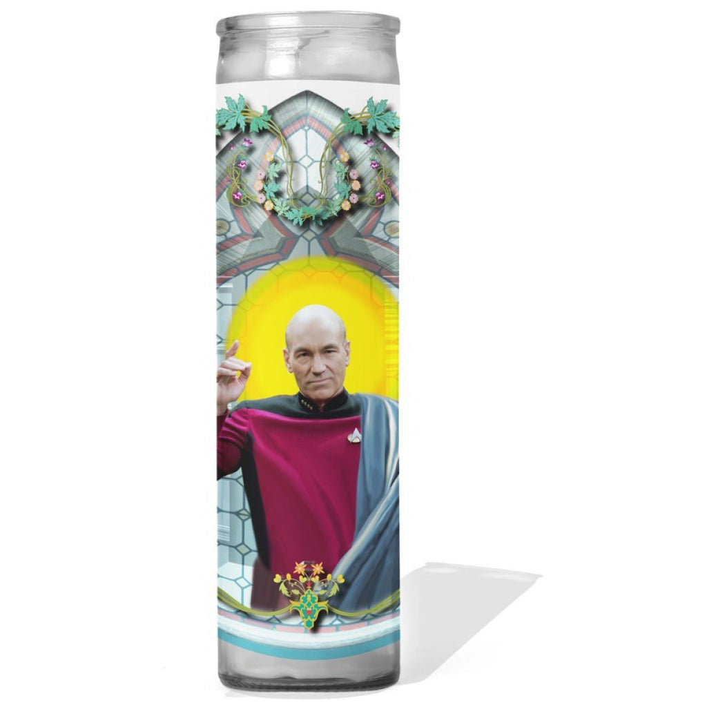 Captain Picard Star Trek Celebrity Prayer Candle.