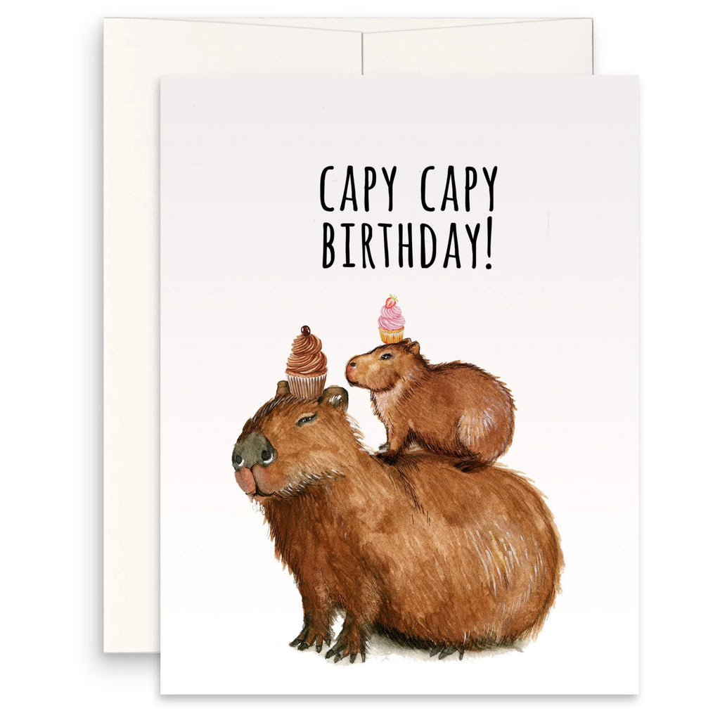 Capy Capy Birthday Card.