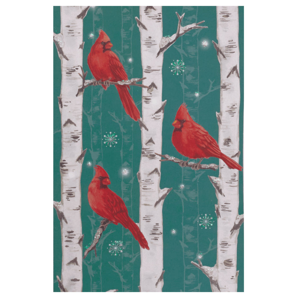 Cardinals in Birches Boxed Holiday Cards