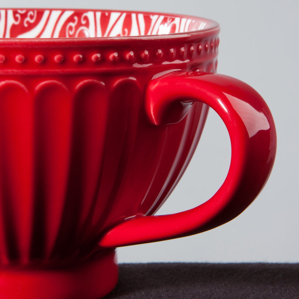 Carmine Latte Mug Detail