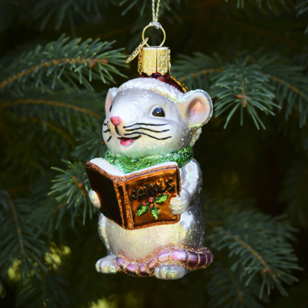 Caroling Mouse Ornament mouse