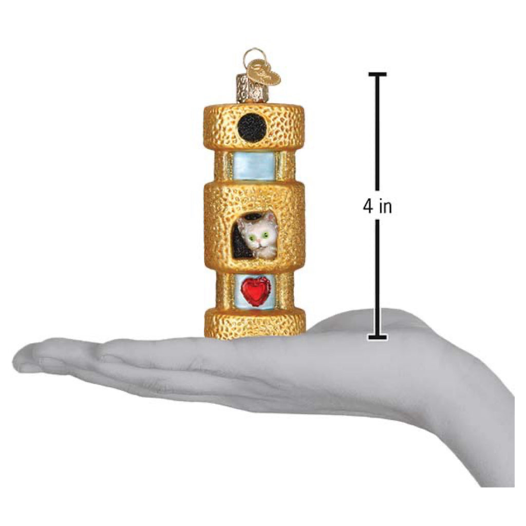 Cat Tower Ornament Size