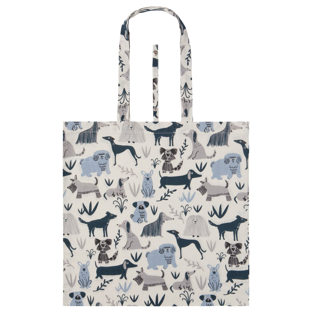 Cats  Dogs Grab Bag Shopping Tote Off White