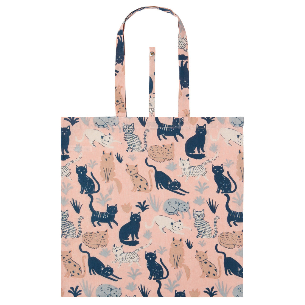 Cats  Dogs Grab Bag Shopping Tote Pink