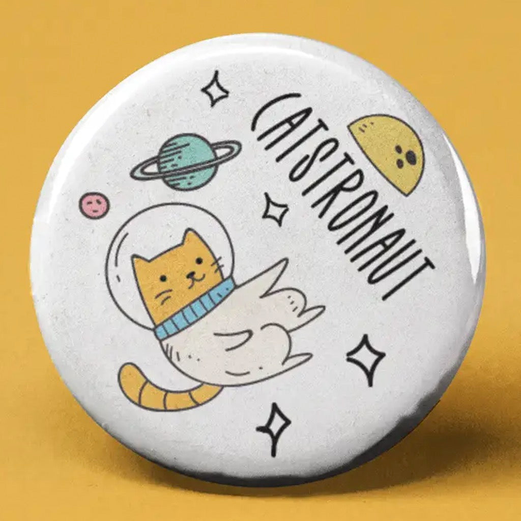 Catstronaut Button.